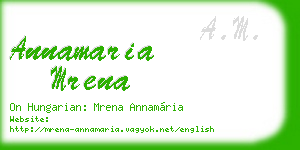 annamaria mrena business card